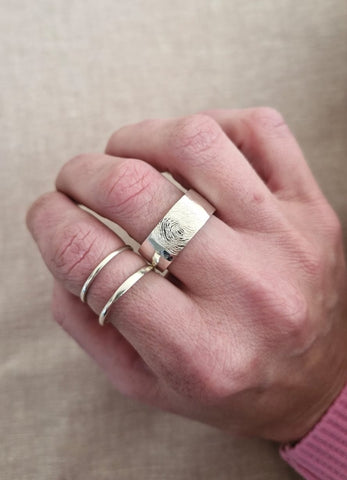 Finger print ring