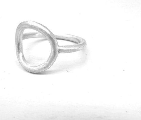 Matte circle ring