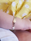 Baby bracelet with heart detail