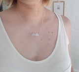 Name or word necklace