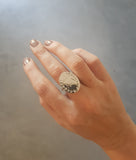 Personalized engraved statement ring