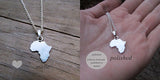 Silhouette necklace: Africa necklace