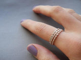 Twisted rings set of 3