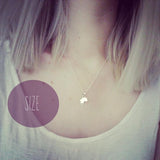 Silhouette necklace: Africa necklace