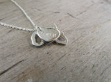 Silhouette necklace : Africa necklace cut out with heart