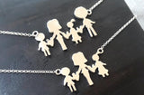 Family necklace -  3 or 4 figures