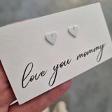 heart Mother's day earrings Large